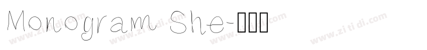 Monogram She字体转换